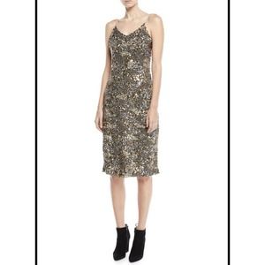 Joie Hasana Sequin Midi-Length Slip Dress Size 6